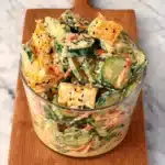 Asian Cucumber Salad with Crispy Tofu