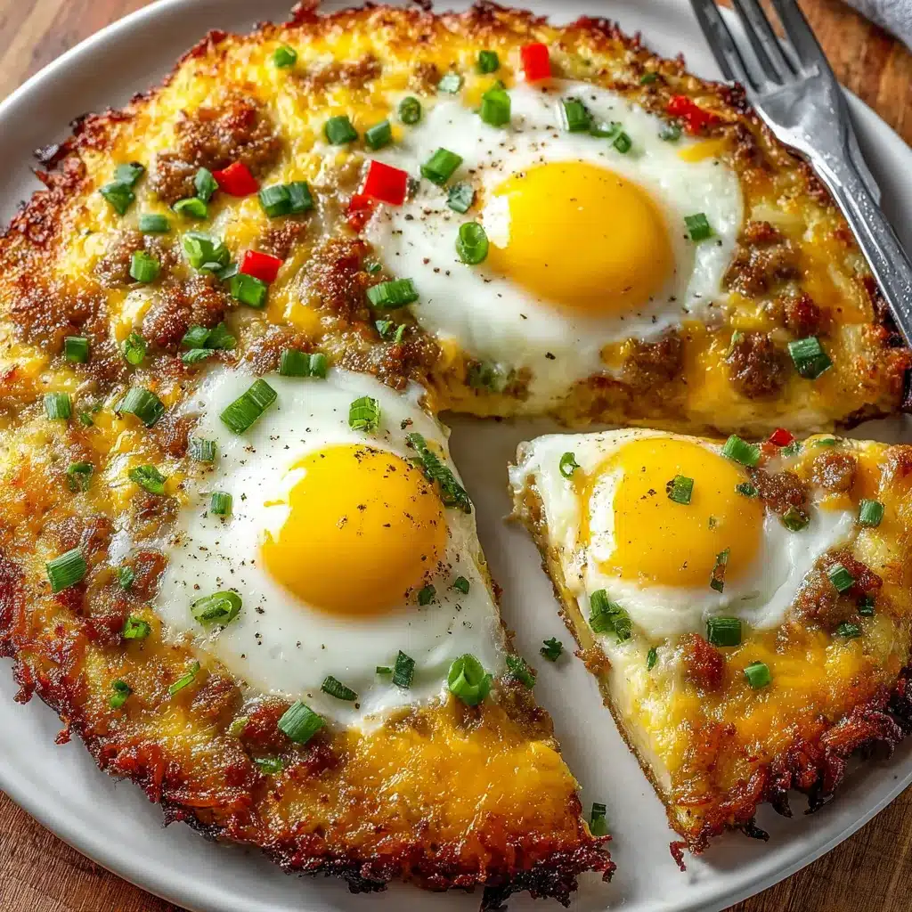Breakfast Pizza Hash Brown Crust