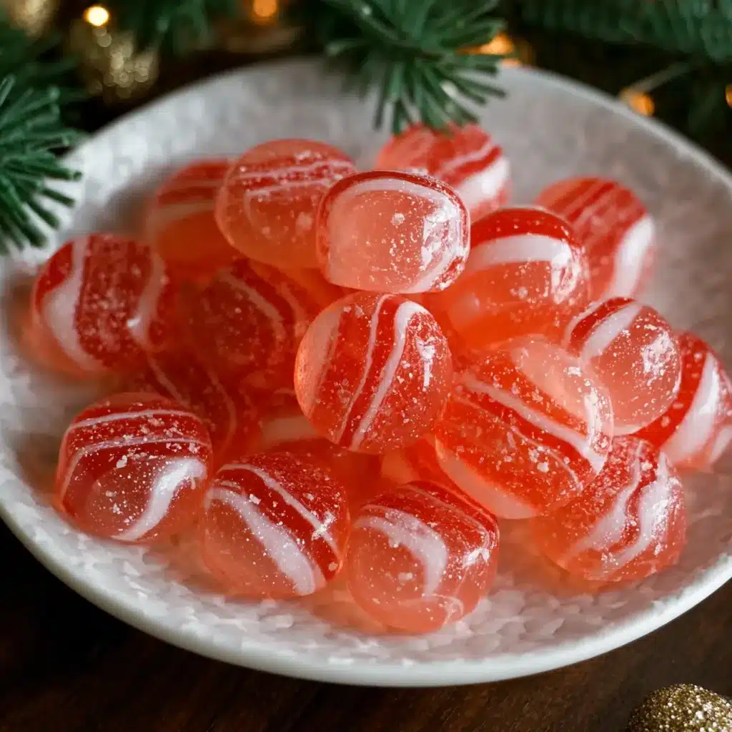 Candy Cane Fireball Hard Candy