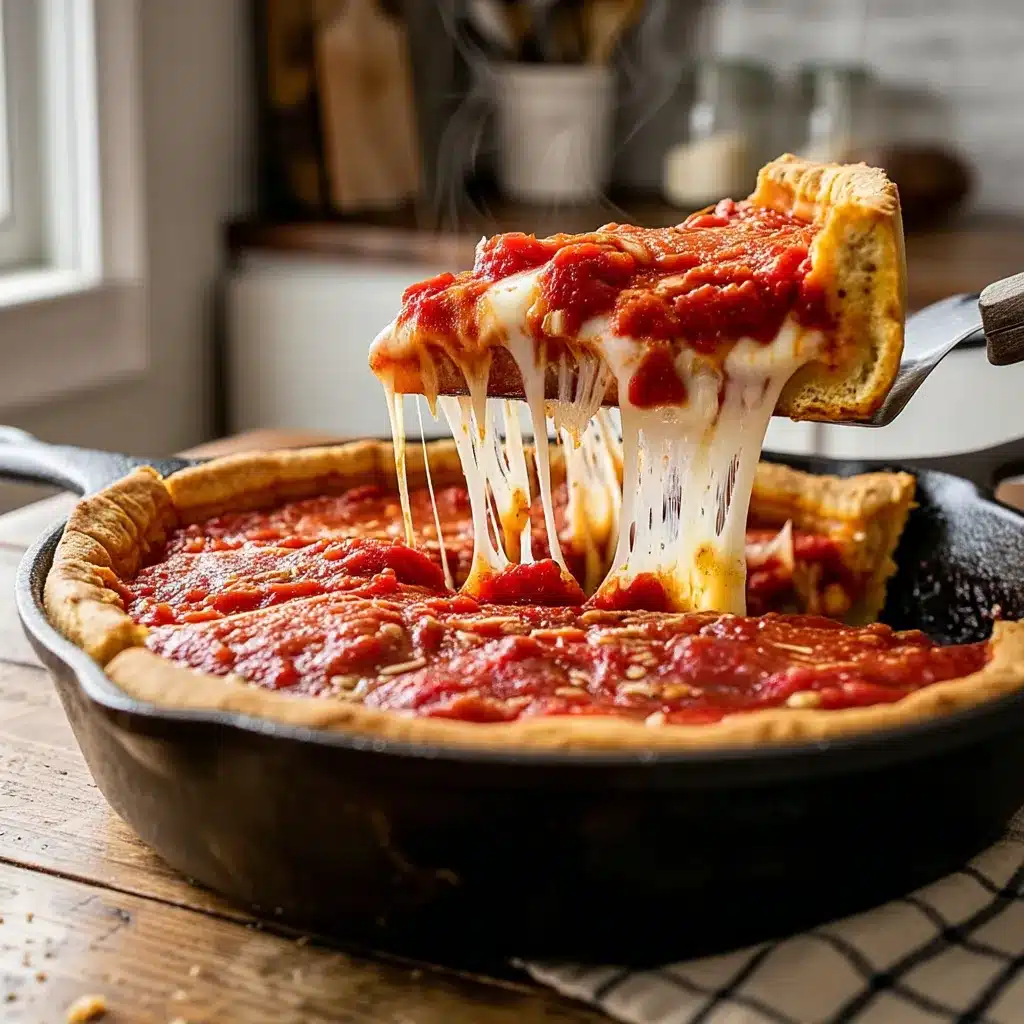 Chicago Style Deep Dish Pizza (Cast Iron)