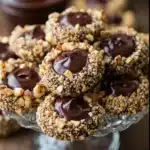 Chocolate Hazelnut Thumbprint Cookies