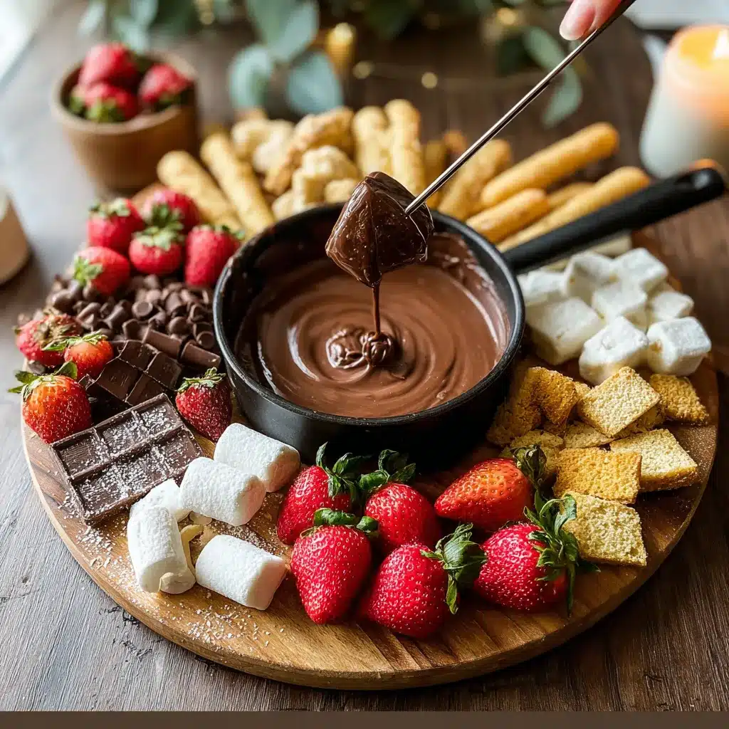 Chocolate Lava Fondue Board