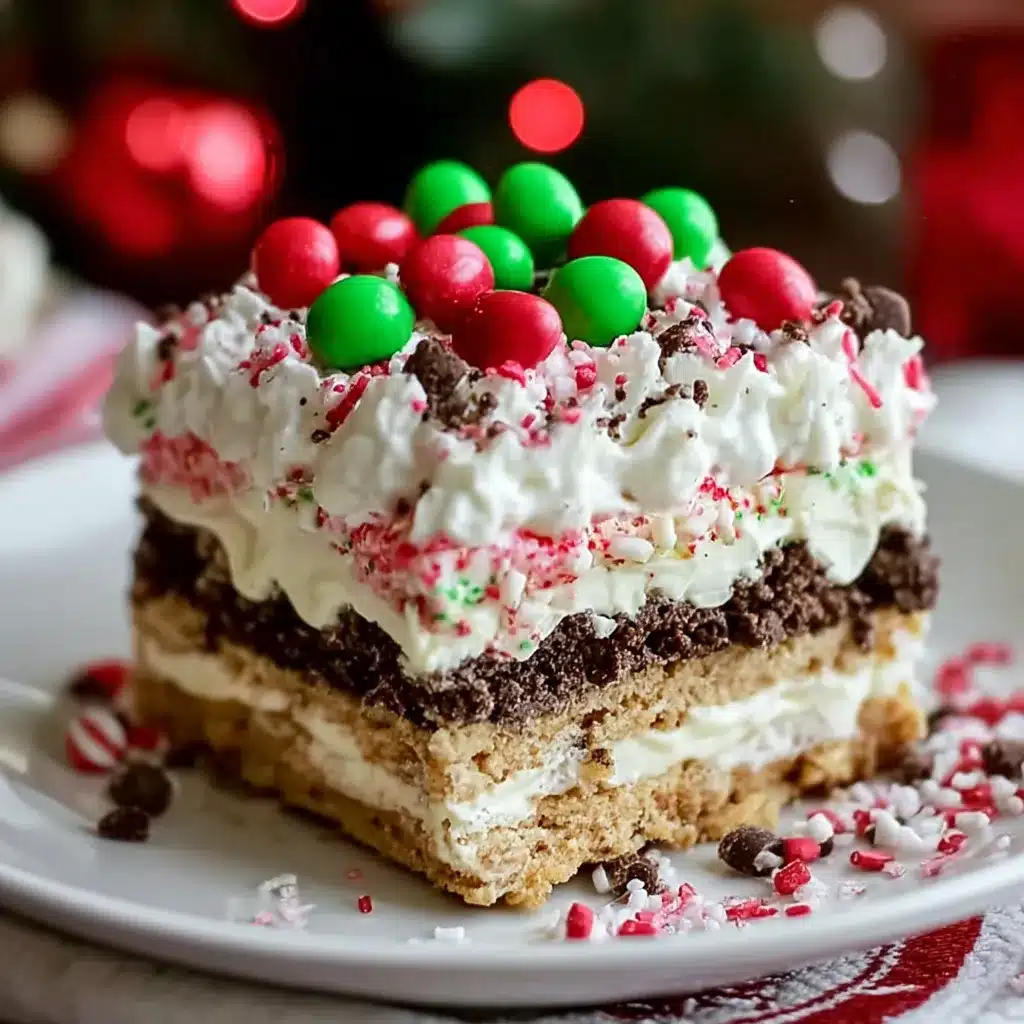 Christmas Cookie Lasagna