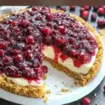 Cranberry Cheesecake Pie
