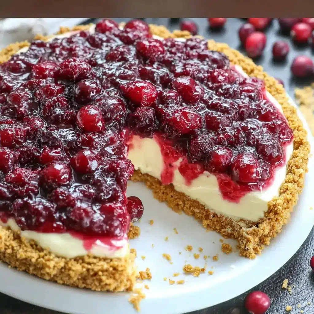 Cranberry Cheesecake Pie