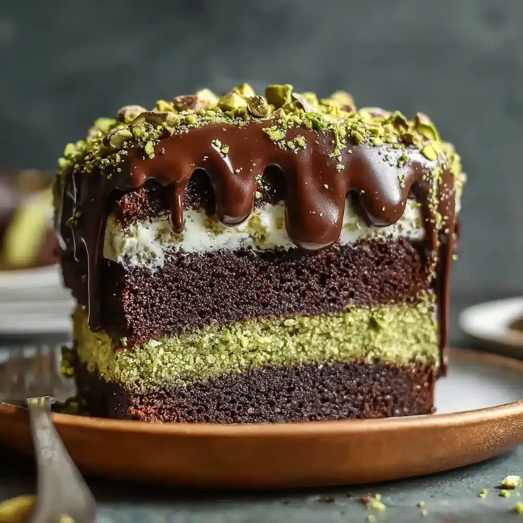 Dubai Chocolate Pistachio Cake