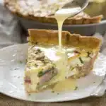 Eggs Benedict Quiche with Hollandaise Sauce