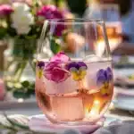 Floral Ice Cube Rosé Spritz