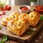 Heart-Shaped Pepperoni Pizza Pockets