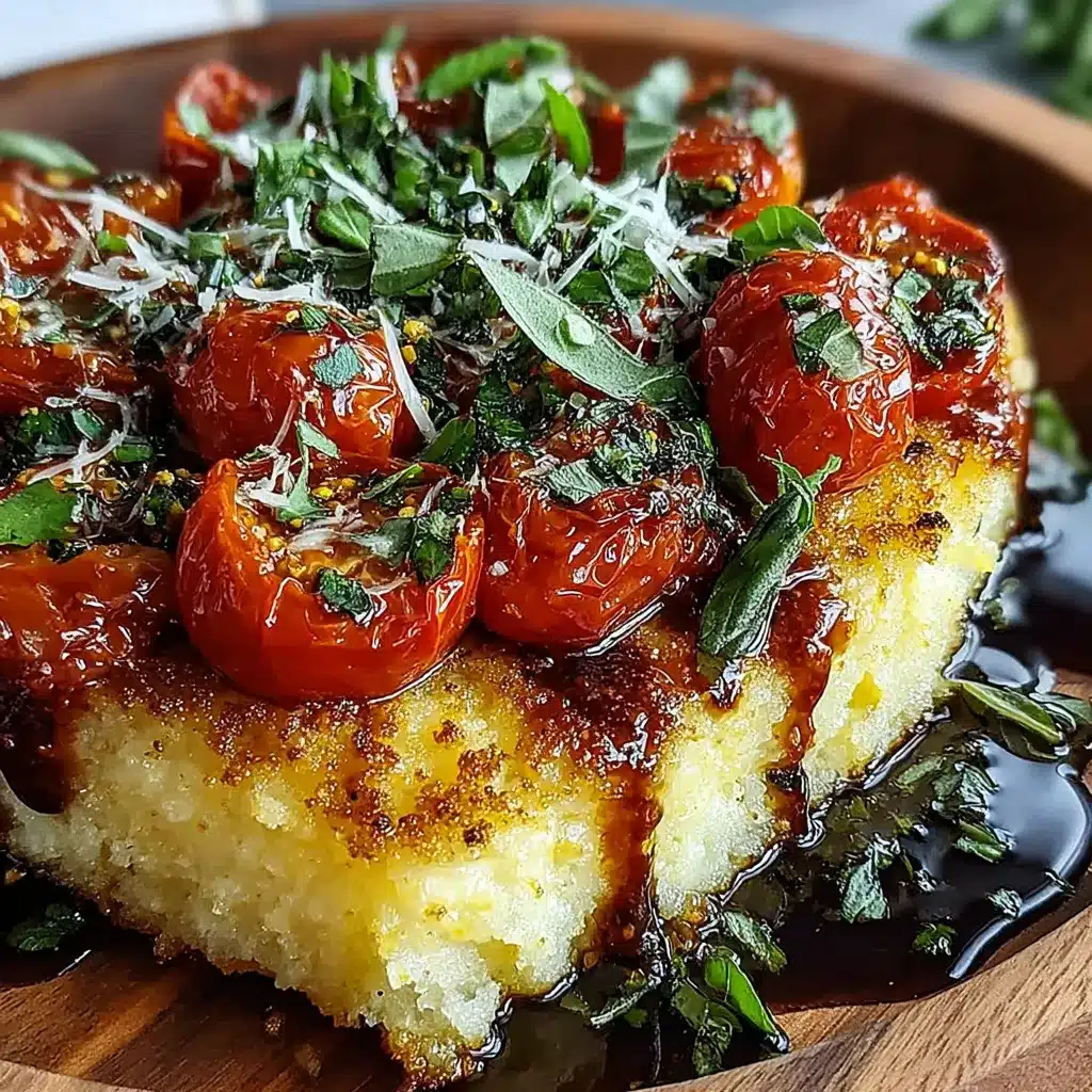 Herbed Polenta & Roasted Tomato Bake