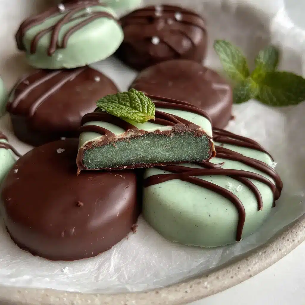 Homemade Andes Mint Chocolates
