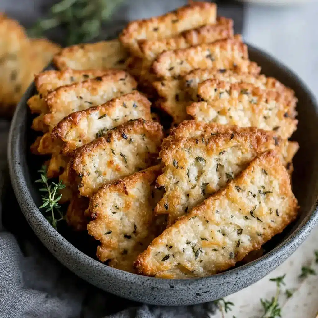 Homemade Cheddar Herb Crackers