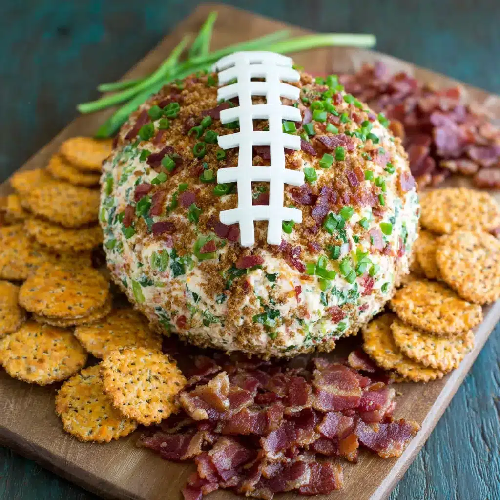 Jalapeño Popper Football Cheese Ball