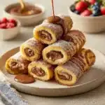 Nutella Stuffed French Toast Roll-Ups