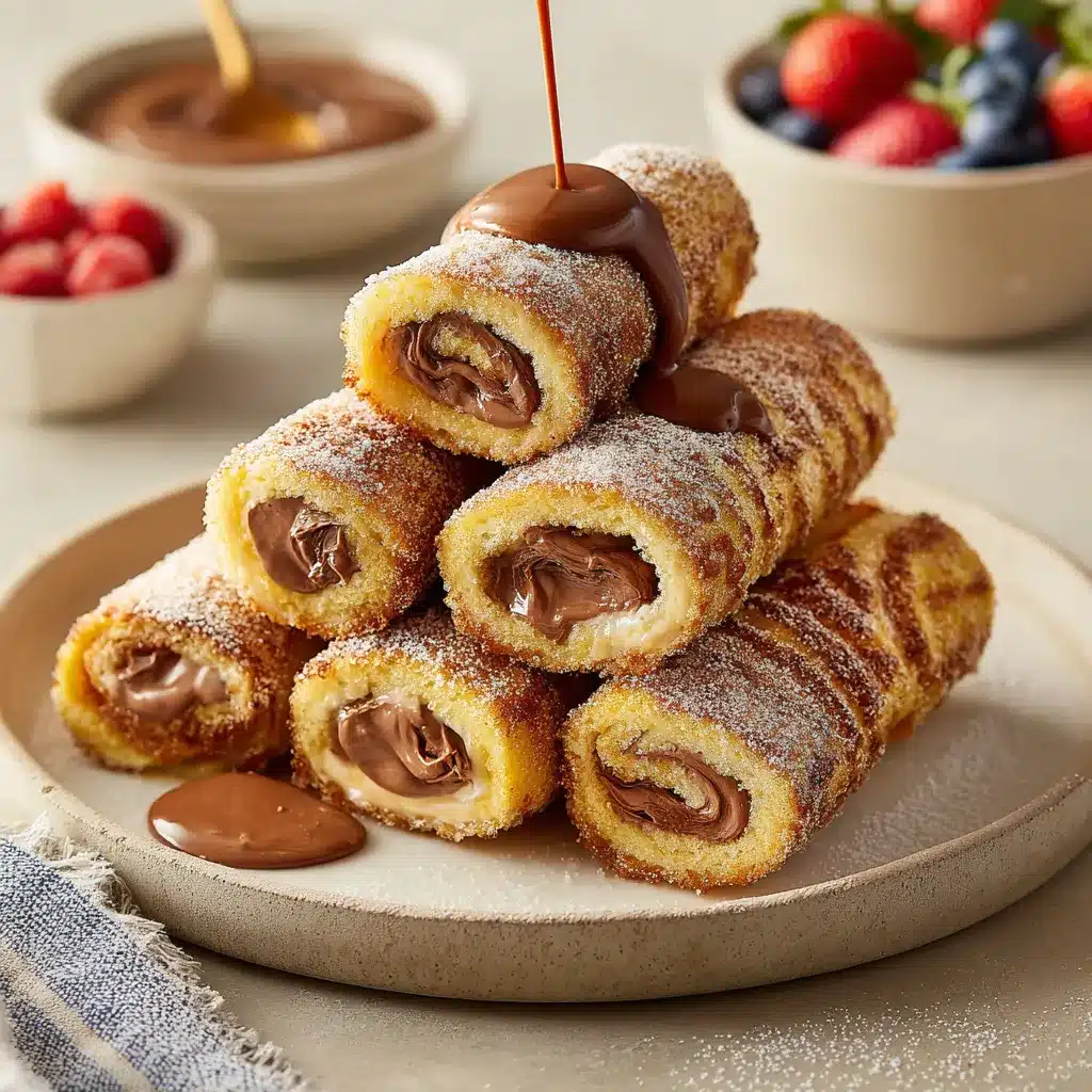 Nutella Stuffed French Toast Roll-Ups