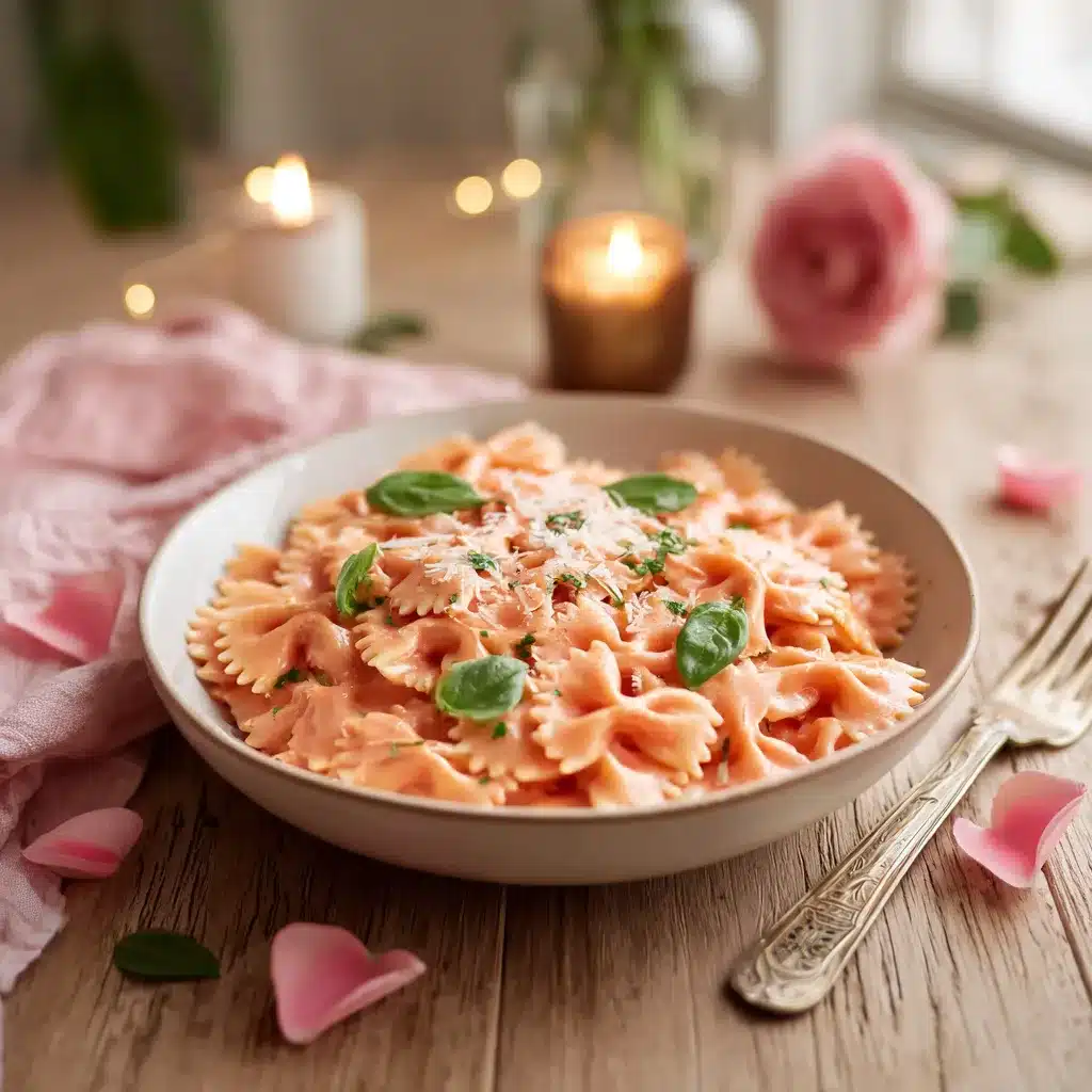 Pink Bow Pasta with Vodka Sauce