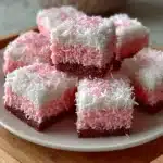 Pink Coconut Snowball Cake Bars