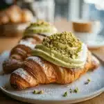 Pistachio Cream Croissants