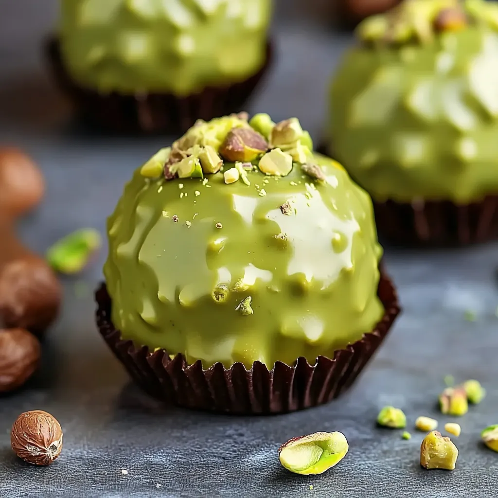 Pistachio Ferrero Rocher Brownies