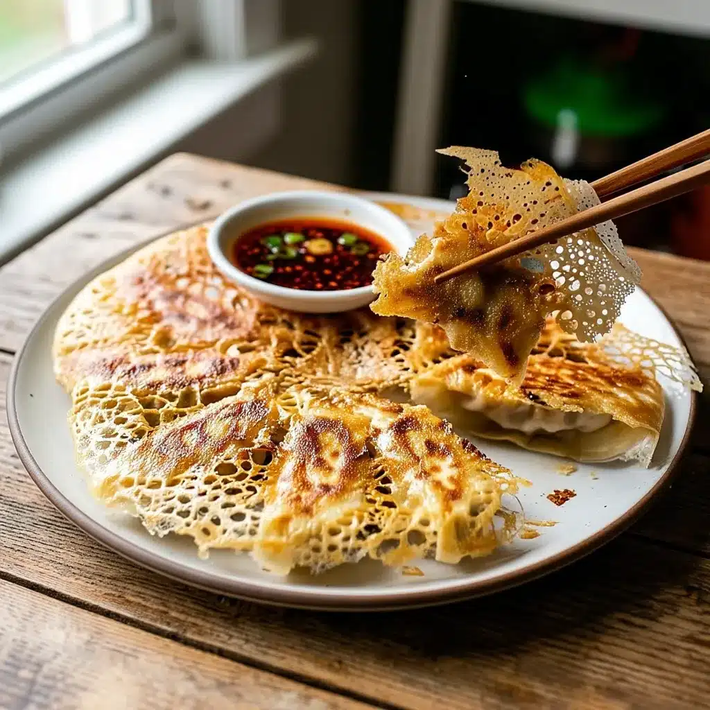 Pork and Chive Potstickers (Crispy Skirt)