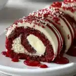 Red Velvet Cheesecake Sushi Rolls