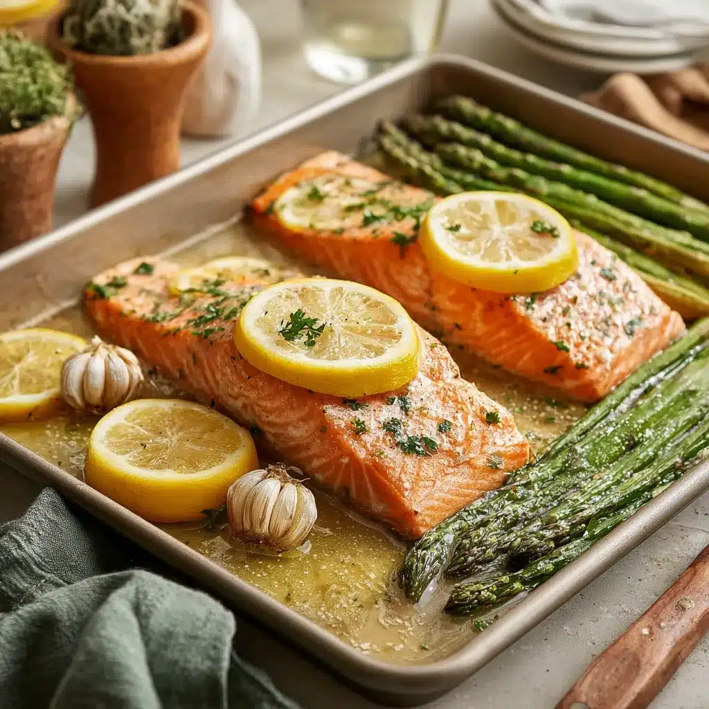 Sheet Pan Lemon Garlic Salmon
