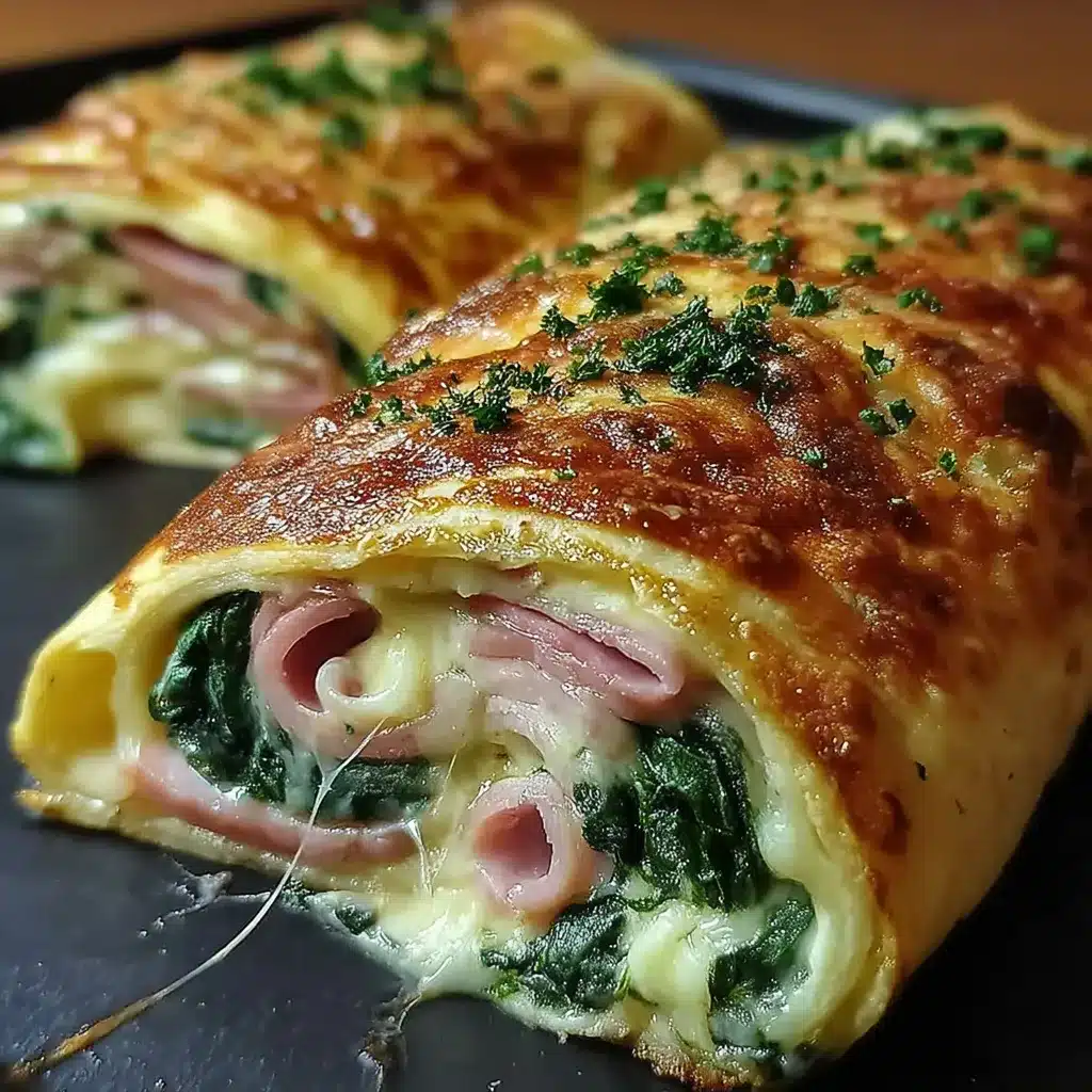 Spinach Ham Breakfast Roll