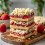Strawberry Shortcake Crumble Bars
