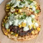 Street Corn Smash Burger Tacos
