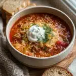 Unstuffed Cabbage Roll Soup