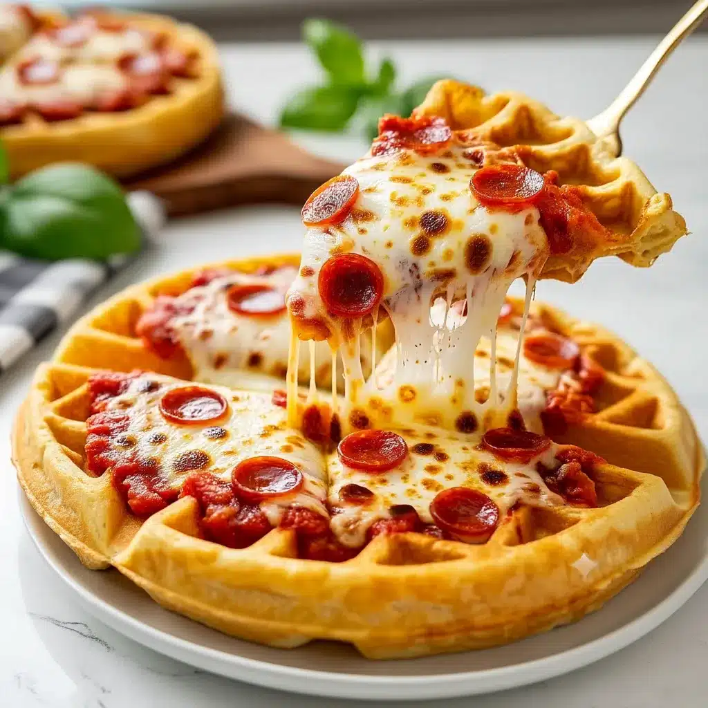 Waffle Breakfast Pizzas