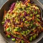 Cabbage and Edamame Salad with Sesame Ginger