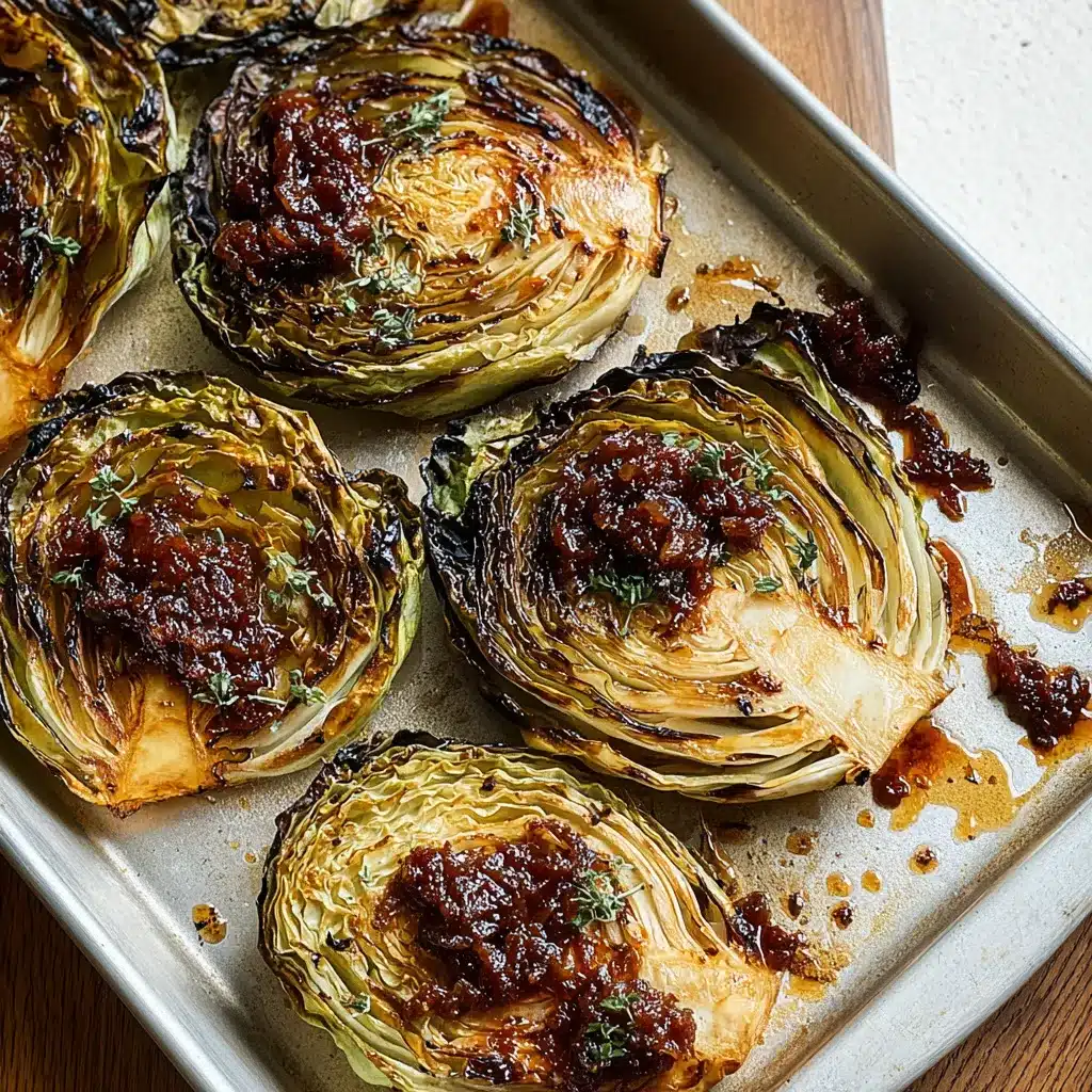 Charred Cabbage Steaks with Bacon Jam