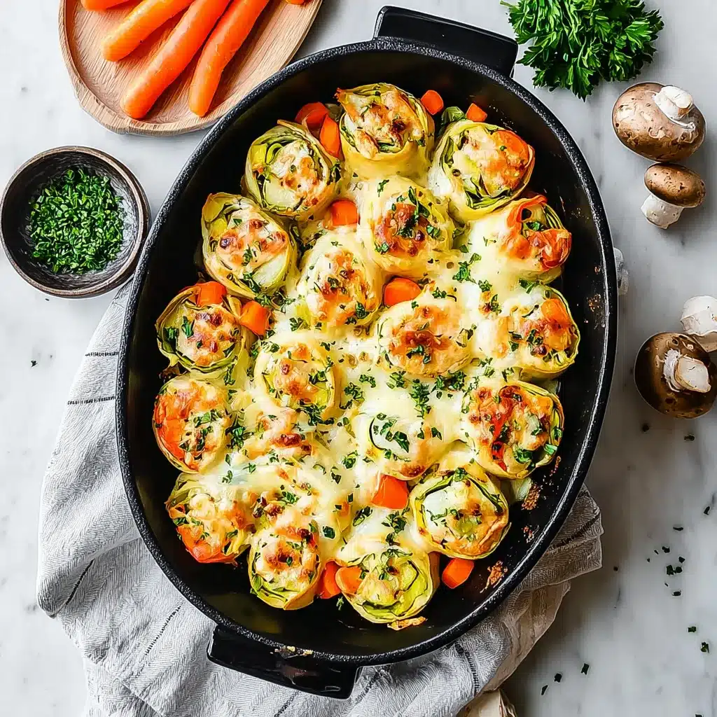 Cheesy Baked Vegetable Rolls