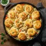 Chicken Pot Pie with Biscuit Topping