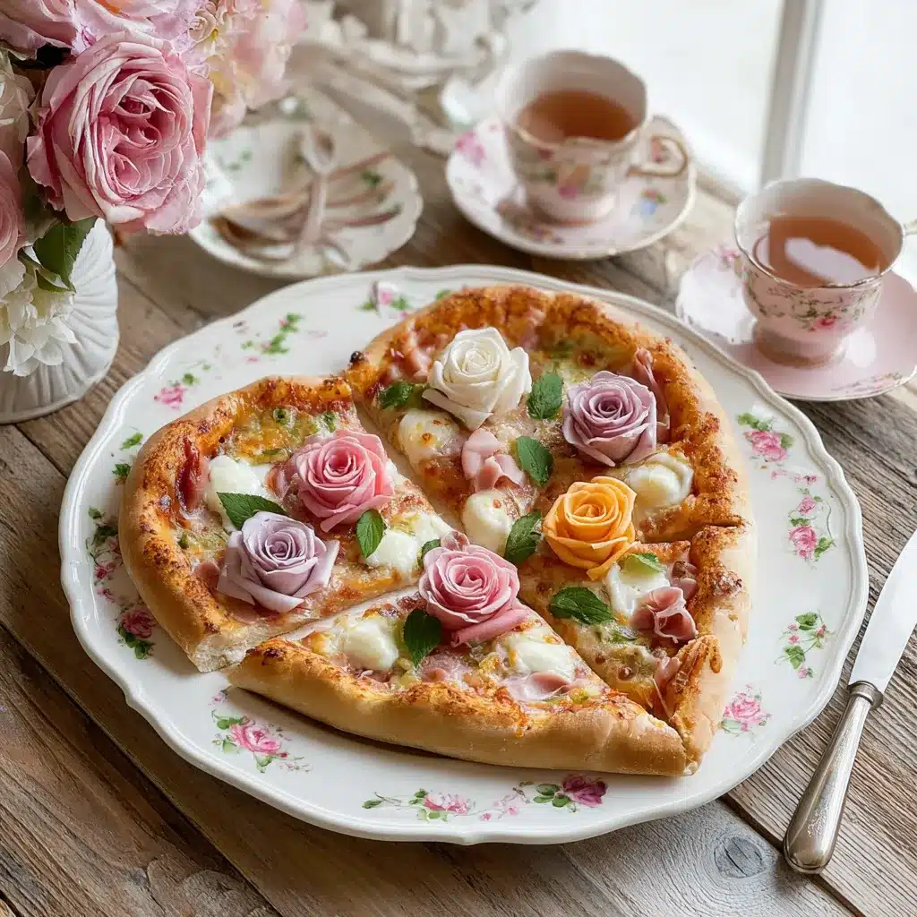 Coquette Rosa Pizza with Prosciutto Roses