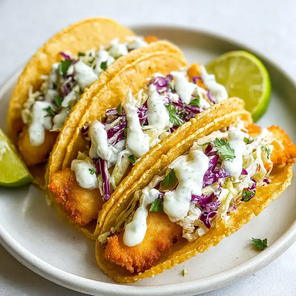 Crispy Beer Battered Fish Tacos