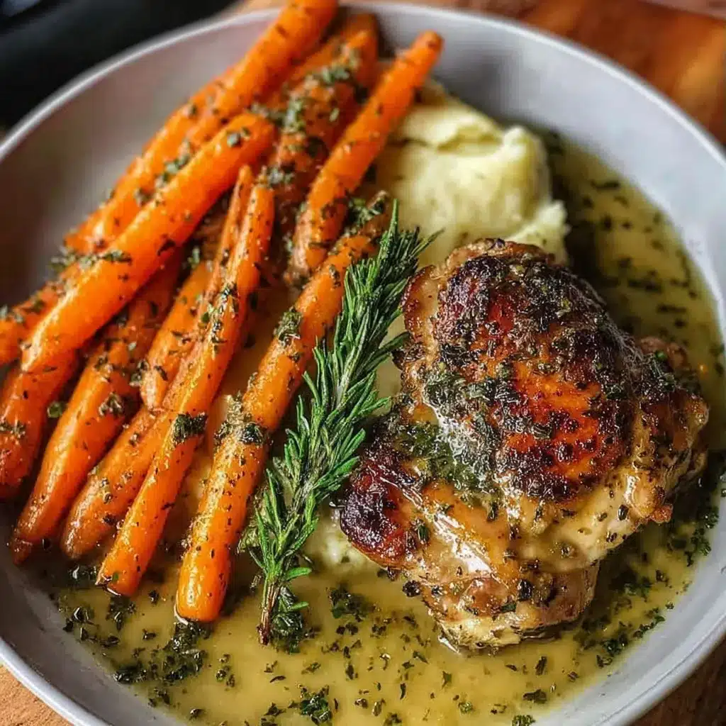 Garlic Herb Chicken & Carrot Plate