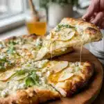 Glacier White Pizza with Hot Honey & Pear