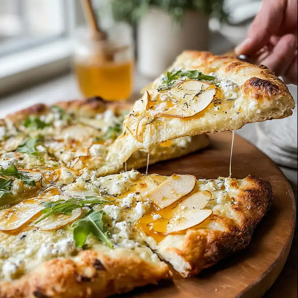 Glacier White Pizza with Hot Honey & Pear