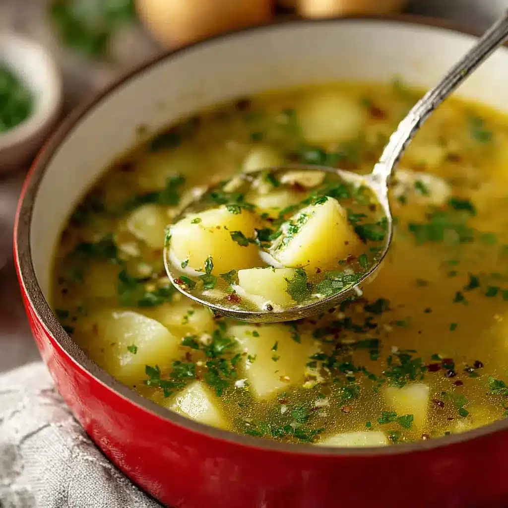 Hangover Cure Garlic Potato Soup