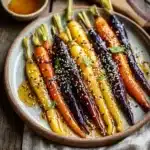 Honey-Yuzu Glazed Heirloom Carrots