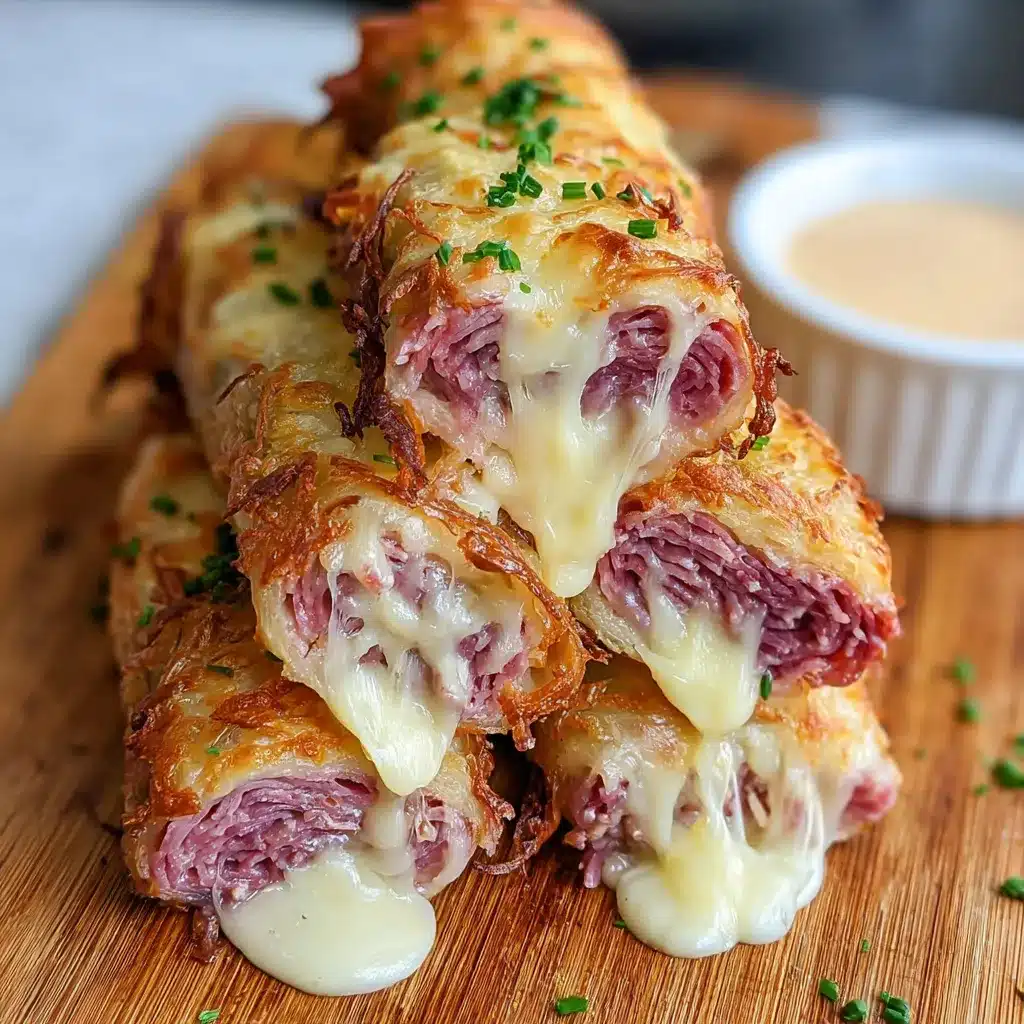 Keto Crispy Reuben Roll-Ups