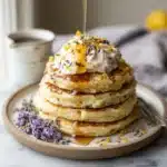 Lavender Lemon Ricotta Pancakes