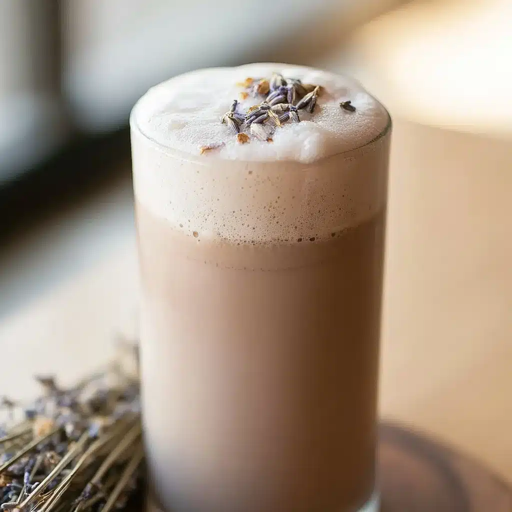 Lavender Oat Milk Draft Latte