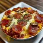 Low Carb Crustless Pizza Bowl