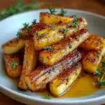 Maple Roasted Parsnips with Thyme