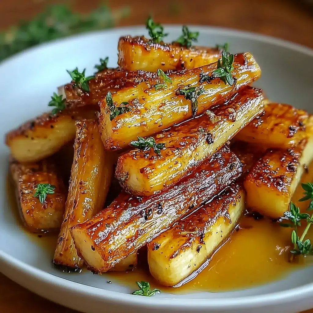 Maple Roasted Parsnips with Thyme
