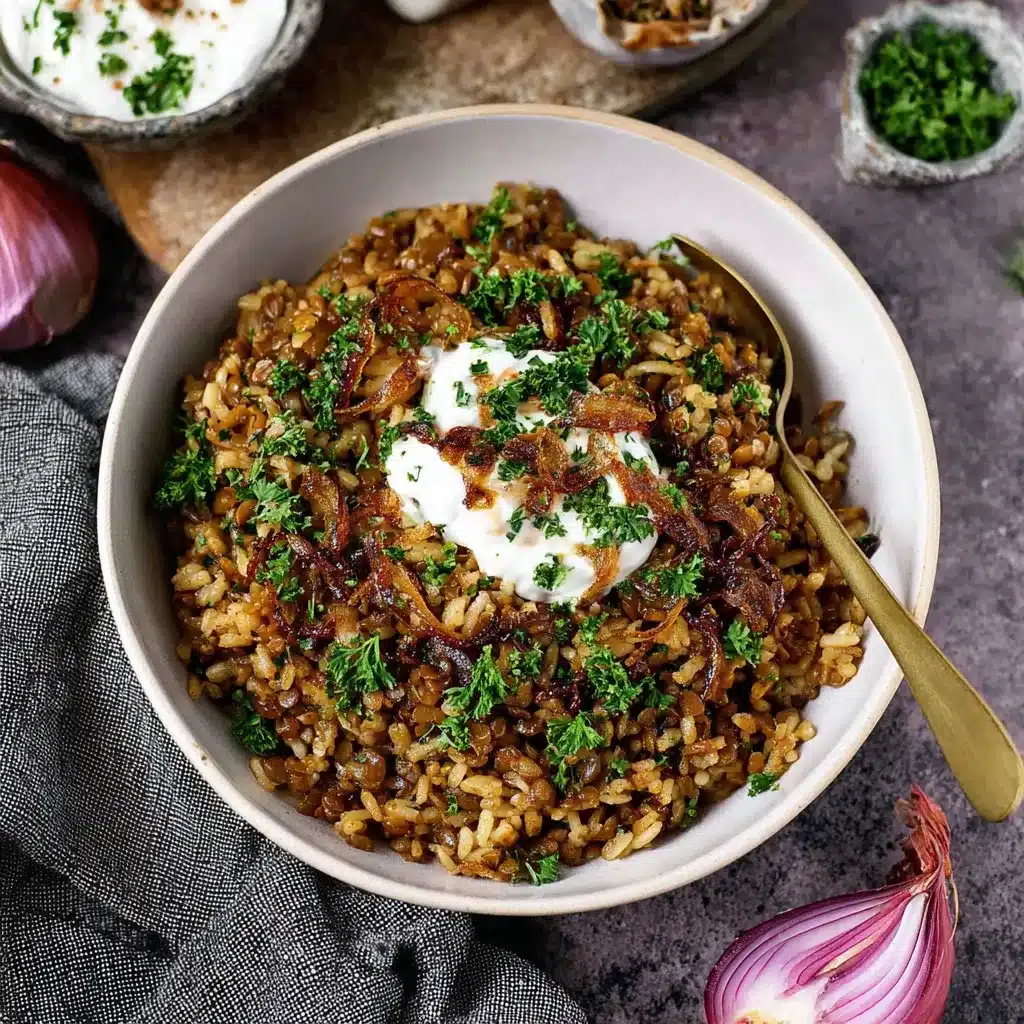 Mujadara Lebanese Lentils and Rice