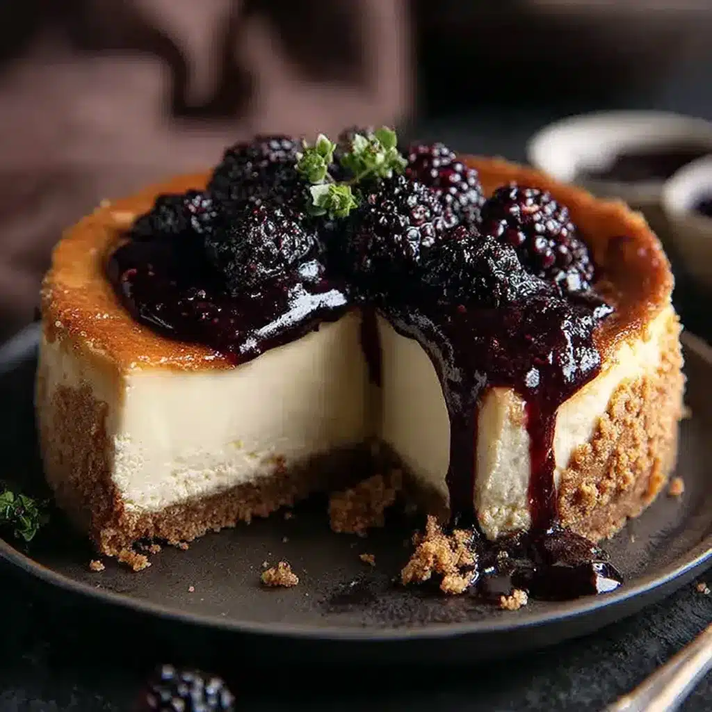 Mulberry & Earl Grey Cheesecake